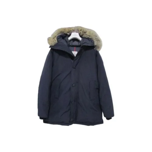 MONCLER Мужские куртки морского синего цвета