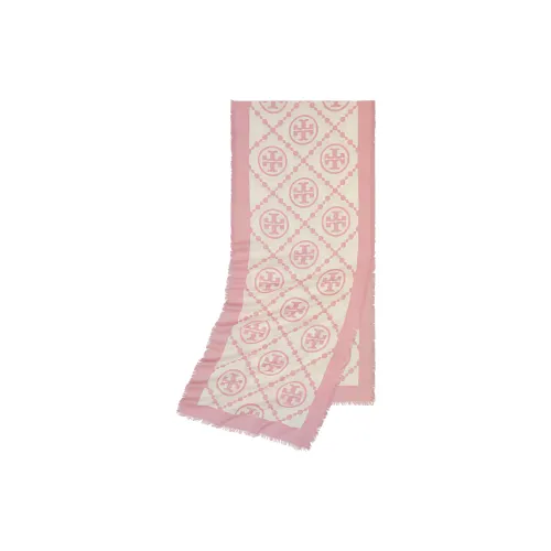 TORY BURCH Шерпа Вязаные Шарфы Женские Розовые