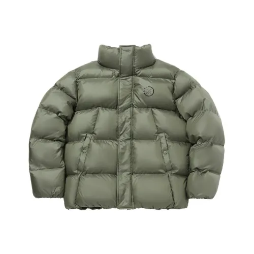 Лайнер Хлопковый пуховик Зимний Мужской Темно-зеленый Мох