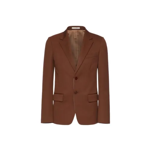 Valentino Бизнес-костюм Пальто Мужской Коричневый