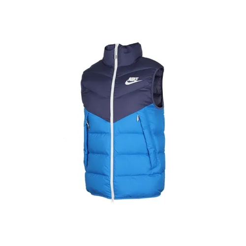 Nike Синий Мужской Пуховый жилет