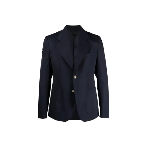 VERSACE Бизнес костюм пальто мужской темно-синий