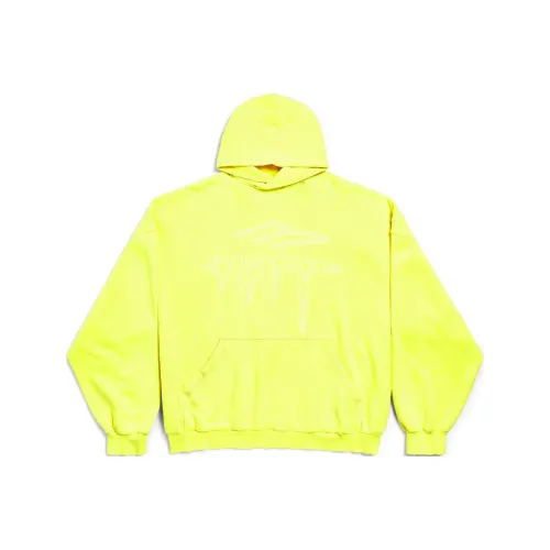 Balenciaga Свитшот Свободного кроя Мужской Неоново-желтый