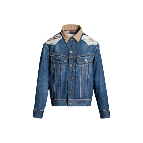 Maison Margiela x PENDLETON FW23 Denim Jacket Men's Blue