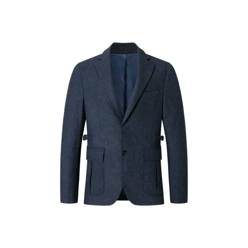 SEPTWOLVES Бизнес-костюм мужской темно-синий