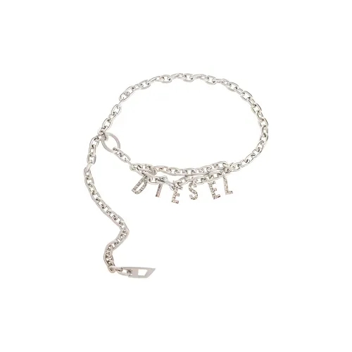 DIESEL Логотип Идентификация Цепи для талии Женские Серебряные