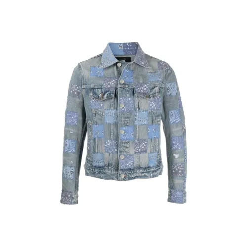 AMIRI Blue Men's Denim Jackets  
AMIRI Синий Мужские Джинсовые Куртки