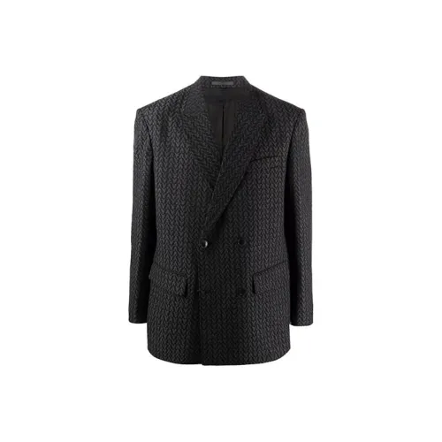 Valentino FW21 Бизнес-костюм Пальто Мужской Черный