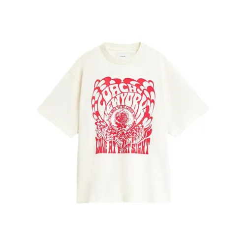 COACH Белая Мужская Футболка