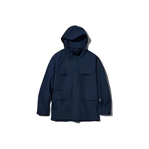 UNIQLO Водонепроницаемый и Дышащий Ветровка Мужской Темно-Синий