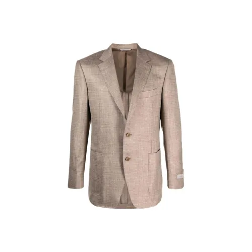 Canali Бизнес-костюм Пальто Мужской Светло-коричневый