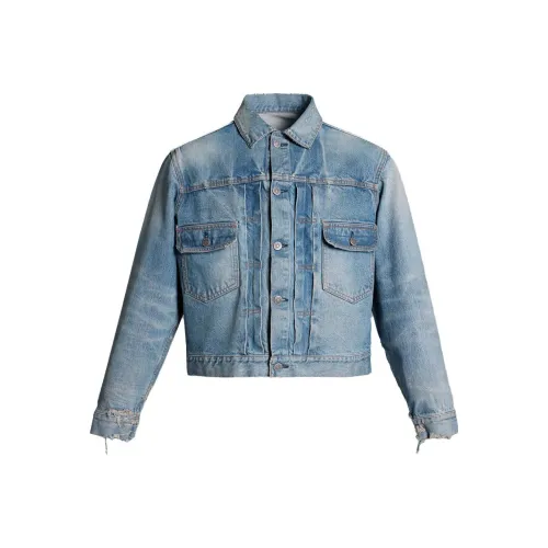 Maison Margiela x PENDLETON FW23 Деним Куртка Унисекс Синий