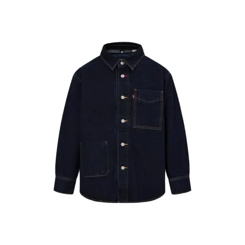 Levis Темно-синий Мужской Джинсовые куртки