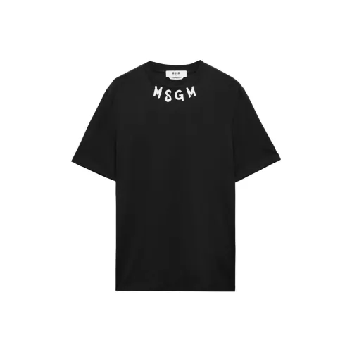 MSGM Стандартная футболка мужская черная