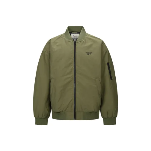 Reebok совместная куртка унисекс армейского зеленого цвета