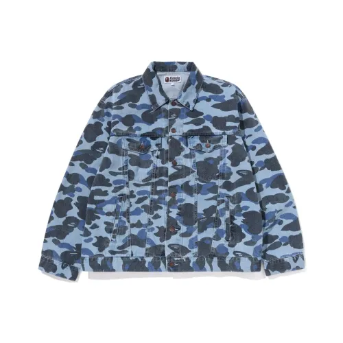 A BATHING APE Denim Jacket Men's Blue