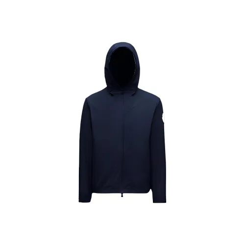 Moncler Темно-синие мужские куртки