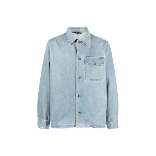 A.P.C. Joint Paragraph Blue Men's Denim Jackets