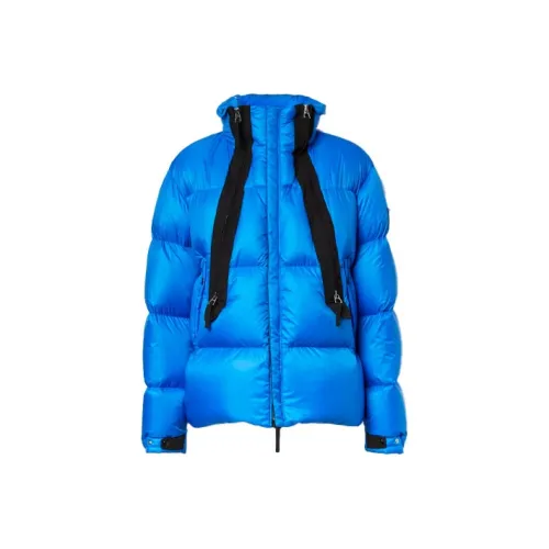 Burberry Холст Синий Мужской Пуховик