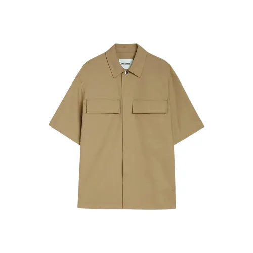 JIL SANDER SS25 Рубашка Мужская Светло-Коричневая