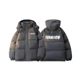 Темно-серый с съемной полей шляпы