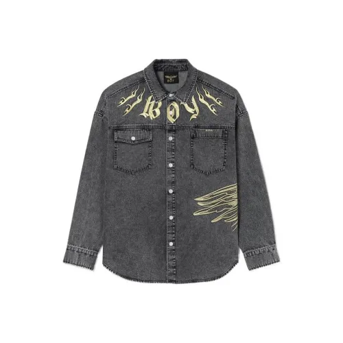 BOY LONDON Черные Мужские Джинсовые Куртки