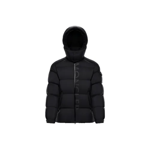 MONCLER Черный Мужской Пуховик