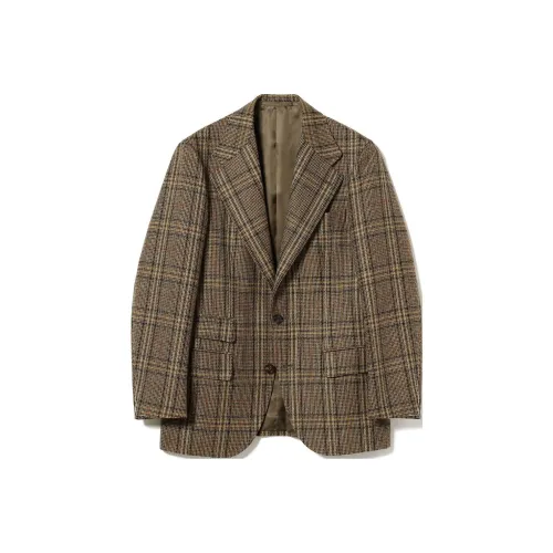 BEAMS F Paul Stuart Бизнес-костюм мужской коричневый