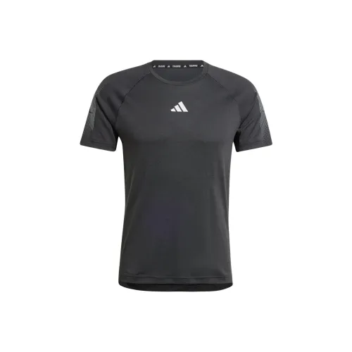 Adidas GymGym+ T-Shirt Мужской Черный Темно-Серый