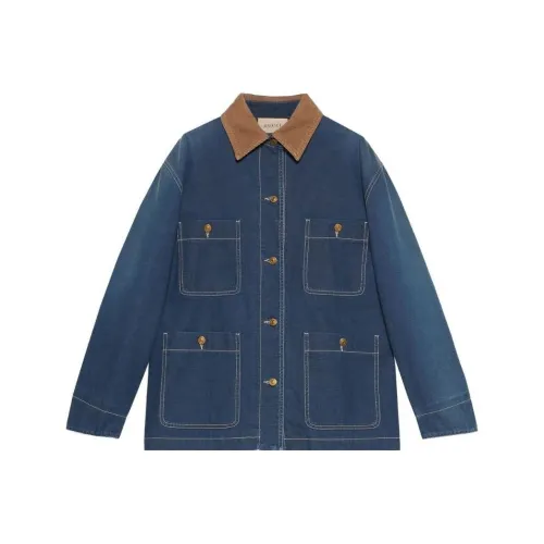GUCCI FW22 Denim Jacket Men's Blue
