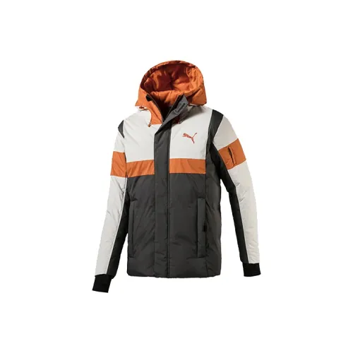 PUMA Lime Gray Men's Down Jackets