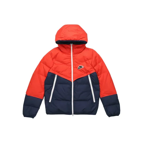 Nike Красный синий Мужской Пуховик