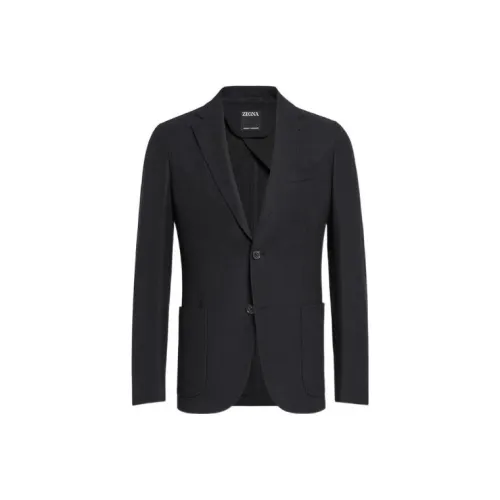 Zegna FW22 Бизнес-костюм Пальто Мужской Черный