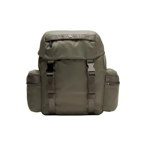 lululemon Нейлон Рюкзак Мини Унисекс Армейский зеленый Металлический Медный