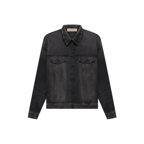 Fear Of God Essentials Осенний деним куртка мужская черная