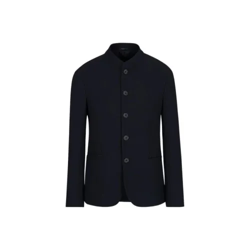 GIORGIO ARMANI Синий Мужской Деловой костюм