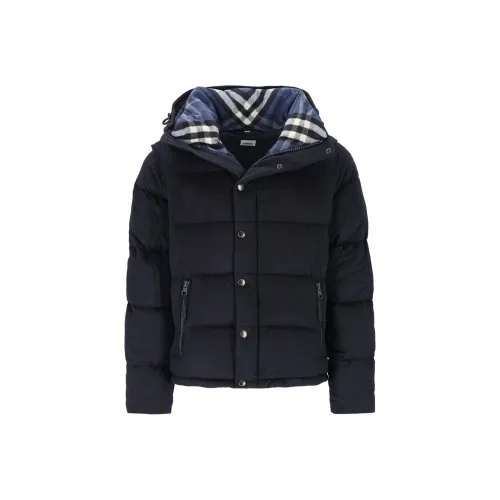 Burberry Морской Синий Мужской Пуховик