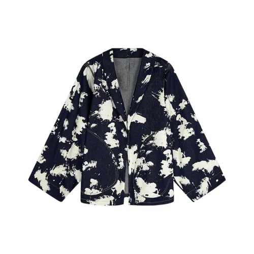 Cheng Jin Yi Bureau Denim Jacket Men's Blue