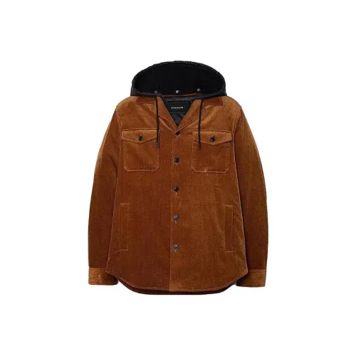 COACH Коричневый Мужской Куртки