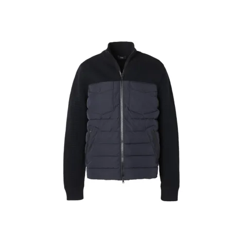 HERNO Пуховик Мужской Морской Синий