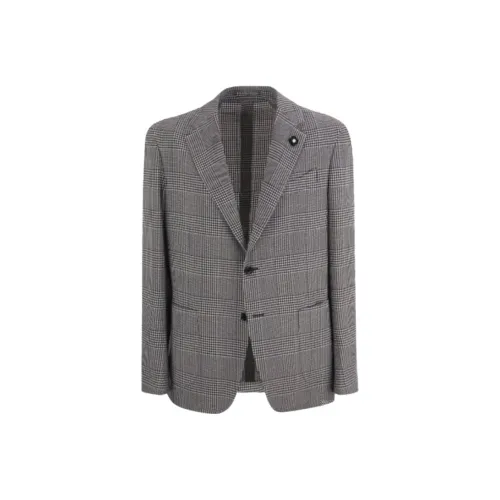 LARDINI Серый Мужской Деловой костюм