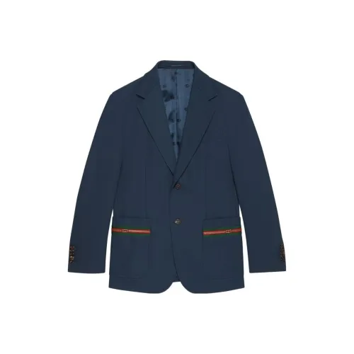 GUCCI FW23 Бизнес-костюм мужской морской синий