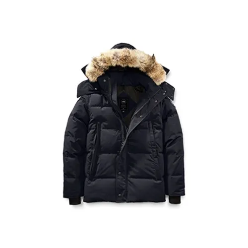 Canada Goose Black Mark Темно-синий Мужские Пуховики