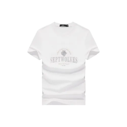 SEPTWOLVES T-Shirt Унисекс Raw White