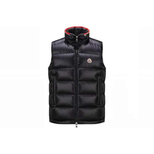 Moncler Темно-синий Мужской Пуховый жилет