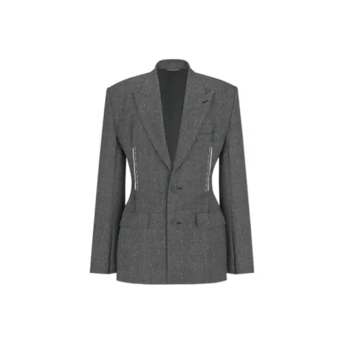 DIOR Серый Мужской Деловой Костюм