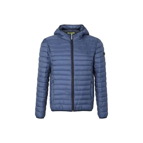 VERSACE Синий Мужской Пуховик