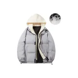 Норковая серо-бежевая шапка [с флисовой подкладкой]