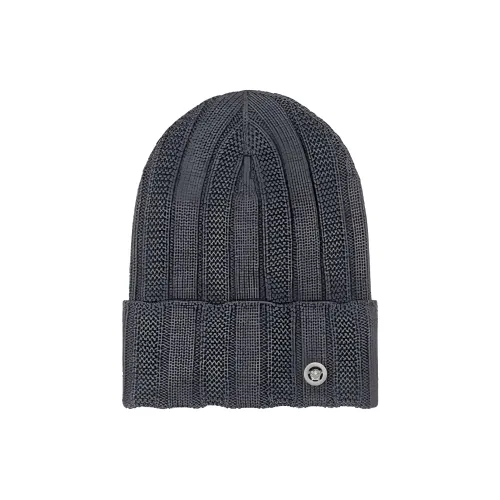 VERSACE Новая шерсть Шапки-бини Женские Серый