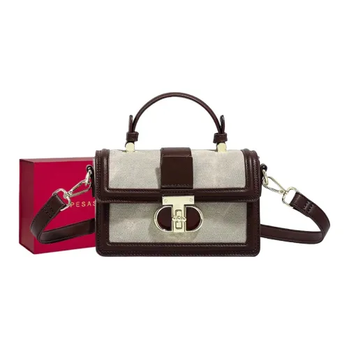 PESASRIE Микрофибра Синтетическая Кожа Одно Плечо Сумка Женская Зеленая